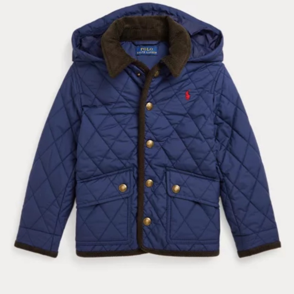 Polo by Ralph Lauren Blue Quilted Kids Jacket